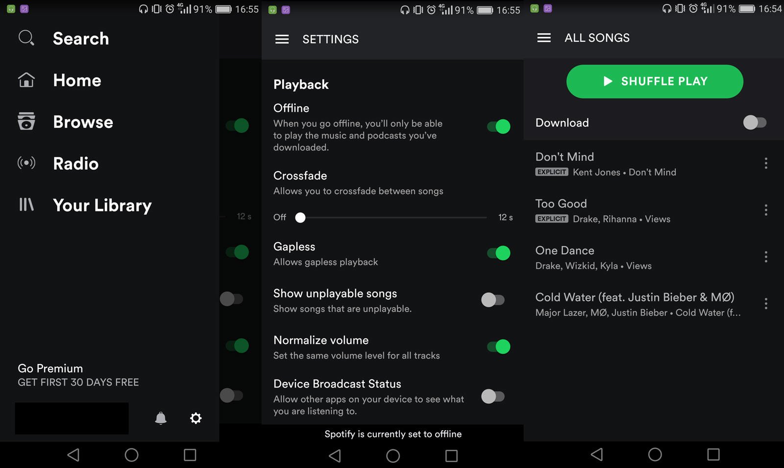 Can you download songs on spotify desktop